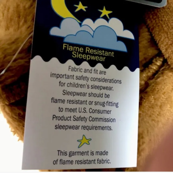 Brown Bear Plush Hooded Robe Medium (8-10) NEW - Picture 7 of 11